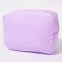 Stock Lavender S M L XL 4 Pieces No MOQ Nylon DIY Personalize Cosmetic Bag Zipper Pouch Gift for Girl Women Large Makeup Bags