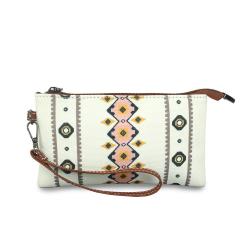 Custom Bohemian Women's Purse Fashion Retro Portable Handbag With Strap Western Style Vintage Clutch Bags