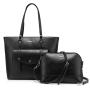 LOVEVOOK Women Handbags Female Shoulder Crossbody Messenger Bags PU Leather Bag Set for Ladies