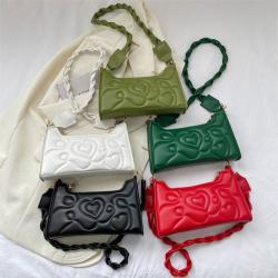 2023 New Pu Women Fashion Handbags Embossing Metal Zipper Wholesale Women Handbags Solid Niche Designer Shoulder Bags