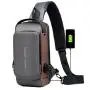 WTB028 New Fashion Chest Bag Men's Messenger Bag Waterproof PU Leather Shoulder Sling Bag Waterproof Custom Logo for Men