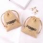 High Quality Jute Drawstring Coffee Tea Packing Bag Custom Logo Recycled Jute Gift Dust Bag