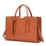 2024 new handbag solid color ladies Pu leather large capacity fashion simple tote bag