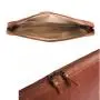 Custom computer bag 13 15 inch vegetable tanned leather laptop sleeve document holder