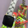 2024 Colorful High Capacity Woven Neoprene Leather Tote Bags Handbags For Women Luxury