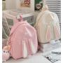 ZWY204 New Cute Rabbit Girl Pendant Shoulder Bag Polyester Lightweight Outdoor Travel Backpack Hot Sale Kids Student Backpack