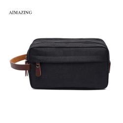 Barrel Shaped Wash Bag Toiletry Men Bag Promotional New Portable Women Makeup Canvas Cosmetic Bag With Zipper Storage Clutch