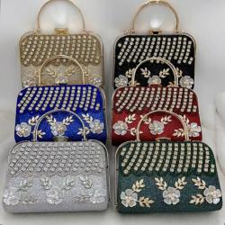 Wholesale Clutch Bag Women Purse Bling Party Bags Bridal Wedding Elegant Flower Handbag Evening Bags For Woman