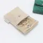 Custom Jewelry Bag Jewelry Dust Bag With Metal Button Quilted Velvet Small Envelope Earring Necklace Packaging Jewelry Pouch