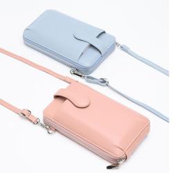 ZR762 Women's Mobile Phone Bag PU Fashion Girl Crossbody Shoulder Bag High Quality Lady Zipper Messenger Card Coin Purse Bags