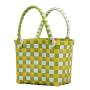 ZR784 Beach Bag Bucket Women Fashion PVC Handmade Color Woven Summer Handbag Messenger Crossbody Bag Lady Picnic Bag Outdoor