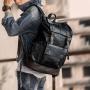 ZF181 Men Backpack PU Computer Bag Breathable Waterproof Schoolbag Fashion Popular Outdoor Travel Shoulder Bag