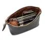 Makeup pouch travel organizer make up brush bag black clutch trousse de maquillage zipper cosmetic bag