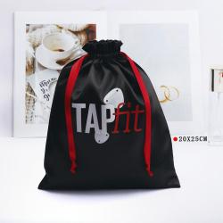 High Quality Portable Cosmetic Dust Pouch Reusable Satin Gift Jewelry Bag With Logo Custom Satin Drawstring Bags