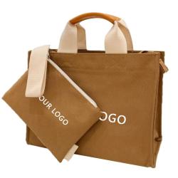 2024 Wholesale Customized Design Shoulder Shopping Canvas Tote Bag Large Capacity High Quality Canvas Tote Bag