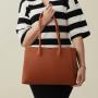 2023 Autumn New Design Women Tote Bag Customized Pu Vegan Leather Classic Fashion Shoulder Bag