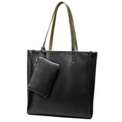 LOVEVOOK Foldable Soft PU Leather Bag Set 2 pcs Wallet and Purse Clutch Minimalist Women Large Capacity Totes Bags.
