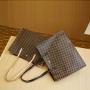 Wholesale Customized Logo Ladies Shoulder Handbag Big Capacity PU Leather Hand Tote Bags For Women