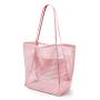 Women's New Casual tote Foldable Beach Handbag with Two Handles Polyester Lining for Summer Outdoor Travel and Shopping