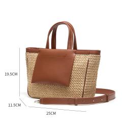 Wholesale High Quality Ladies Woven Bag Fashion Summer Beach Bag Large Capacity Women Tote Bag