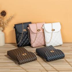 Factory Direct Sale Mobile Phone Bag for Women 2024 New Women's Classic Printed Chain Strap Shoulder Crossbody Bag Handbag