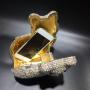 Factory Wholesale Price Rhinestone Bags Luxury Handbag Diamond Women Cat Handbags Purse Evening Crystal Bag