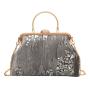 HR564 Women New Designed Sequins Shine Brightly Dinner Clutch Handbag Fashion Shell Shaped Crossbody Bag Ladies Luxury Party Bag