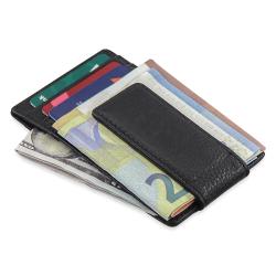 Fashion business credit card holder wallet leather card holder slim money clip wallet for men