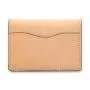 High quality Genuine leather card holder slim vegetable tanned leather card case