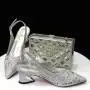 New Style Wedding Italian Shoes And Bag Set Women Shoes And Matching Bag Set High Quality Pu Shoes