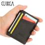 CUIKCA Fashion Lychee Pattern PU Leather Driver's License Holder Business ID Credit Card Holder Simple Wallet Purse Money Clips