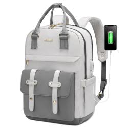 New Design LOVEVOOK OEM ODM Custom 15.6 17.3 Inch Travel Backpacks Fashion Waterproof Nylon School Laptop Backpack for Women
