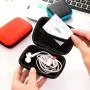 KBW602 Teenage Girl Pink Headphone Bag Coin Purse Portable Cosmetic Bag Pendant Storage Key Bag Personalized Mini Pouch
