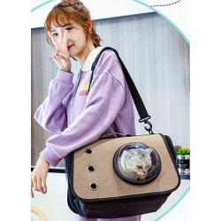 HR125 Wholesale of Pet Bags Lightweight Foldable Oxford Spacecraft Portable Cat Bags Crossbody Breathable Pet Supplies Handbag