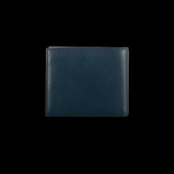 Bi-fold RFID leather men wallet customized with logo men's wallet real leather