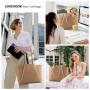 LOVEVOOK Stylish Laptop Tote Bag for Women 15.6 In Leather Work Bag with Clutch Large Purse Briefcase Shoulder Bag Handbag set