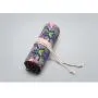 HR207 Stationery Ethnic Style Canvas Printing Simple Pen Roll Rope Bag Sketch Color Pencil Curtain Pouch Brush Pen Storage Bag