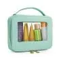 HR170 Women Transparent PVC Makeup Box Solid Color Convenient Makeup Bag Waterproof Household Item Travel Wash Storage Bag