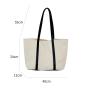 New design Leather decoration sling bags wholesale Casual girl fashion shoulder bag Large capacity shopping tote canvas bag