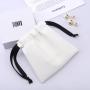 Custom Logo Printed PU Leather Drawstring Cosmetic Gift Bag Mini Waterproof Leather Money Pouches