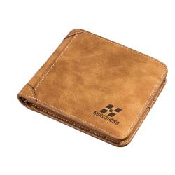 OEM003 New Vintage PU Leather Men Wallet ID Bank Credit Card Holder Clutch Coin Purse Luxury Brand Wallet Frosted Short Wallets