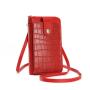 Wholesale Women Purse Candy Color Shoulder Bag Embossed Crossbody Bag PU Leather Crocodile Print Mobile Phone Bags 2024 carteras para mujer