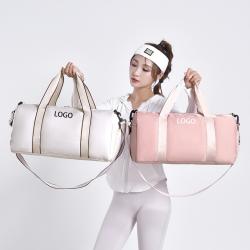 Custom Logo Short-distance Weekender Duffle Travel Bag Shoulder Weekend Getaways Sports Gym Bag for Girls