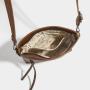Factory directly sales high women small brown crossbody purse handbag custom retro faux pu leather shoulder bag 2024