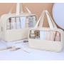 Large capacity makeup bag transparent portable makeup storage bag waterproof travel wash bags for women