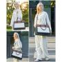 LOVEVOOK 15.6 In Laptop Tote Bag Office Work Bag Briefcase Professional Teacher Computer Purse PU Leather Shoulder Bag for Women