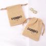 High Quality Jute Drawstring Coffee Tea Packing Bag Custom Logo Recycled Jute Gift Dust Bag