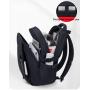 ZF163 Shoulder Bag Male Students Schoolbag Large Capacity Travel Bag Waterproof Wear-resistant Computer Backpacks