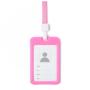 HR598 Creative Plastics ID Badge Holders Credit Card Employee Working Bus Card Case Neck Strap Bus Access Student Card Holder