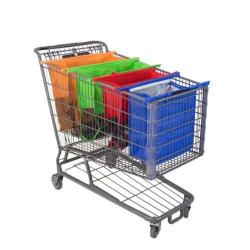 KBW767 Customized Supermarket Trolley Shopping Bags Handheld Insulated Nonwoven Bags Four Sets Classified Storage Mesh Bags